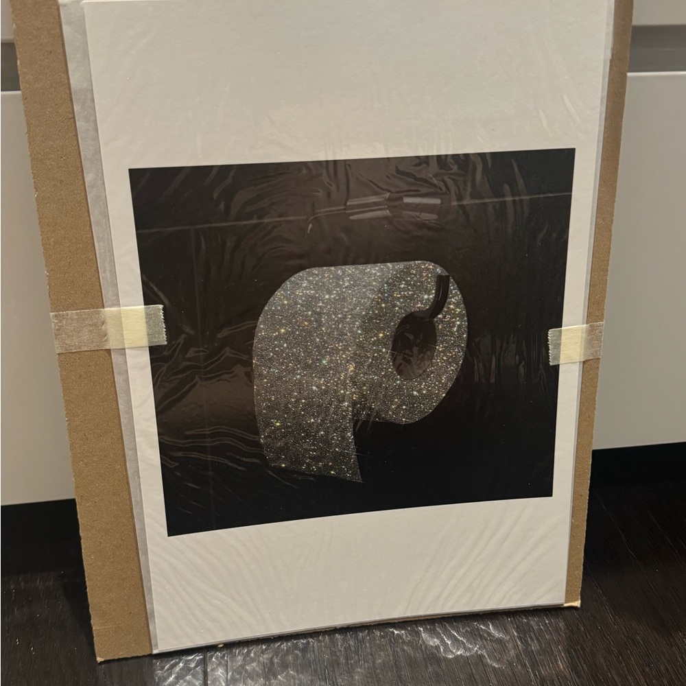 Glitter Toilet paper Print